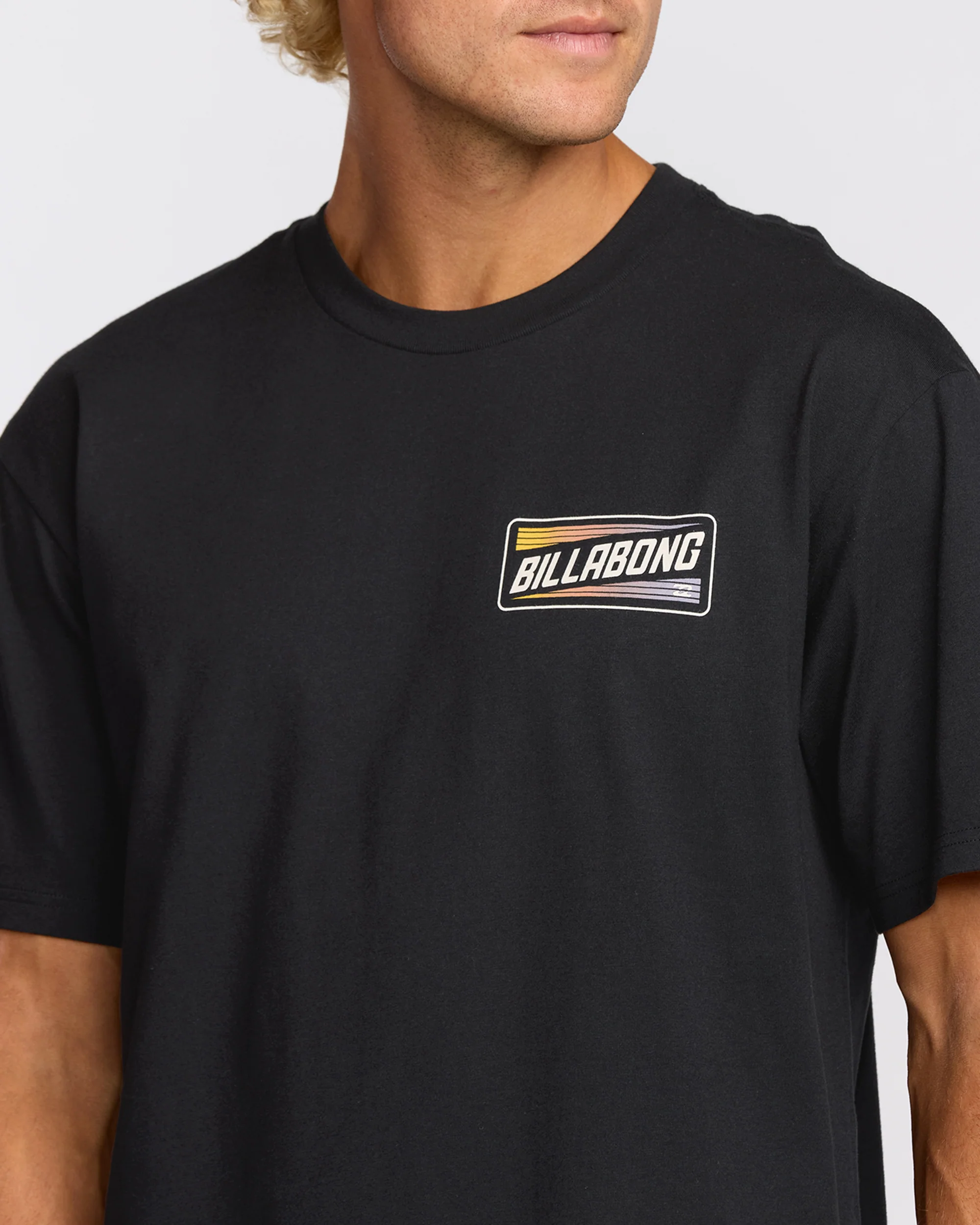 Walled Regular Short Sleeve T-Shirt - Black - Image 5