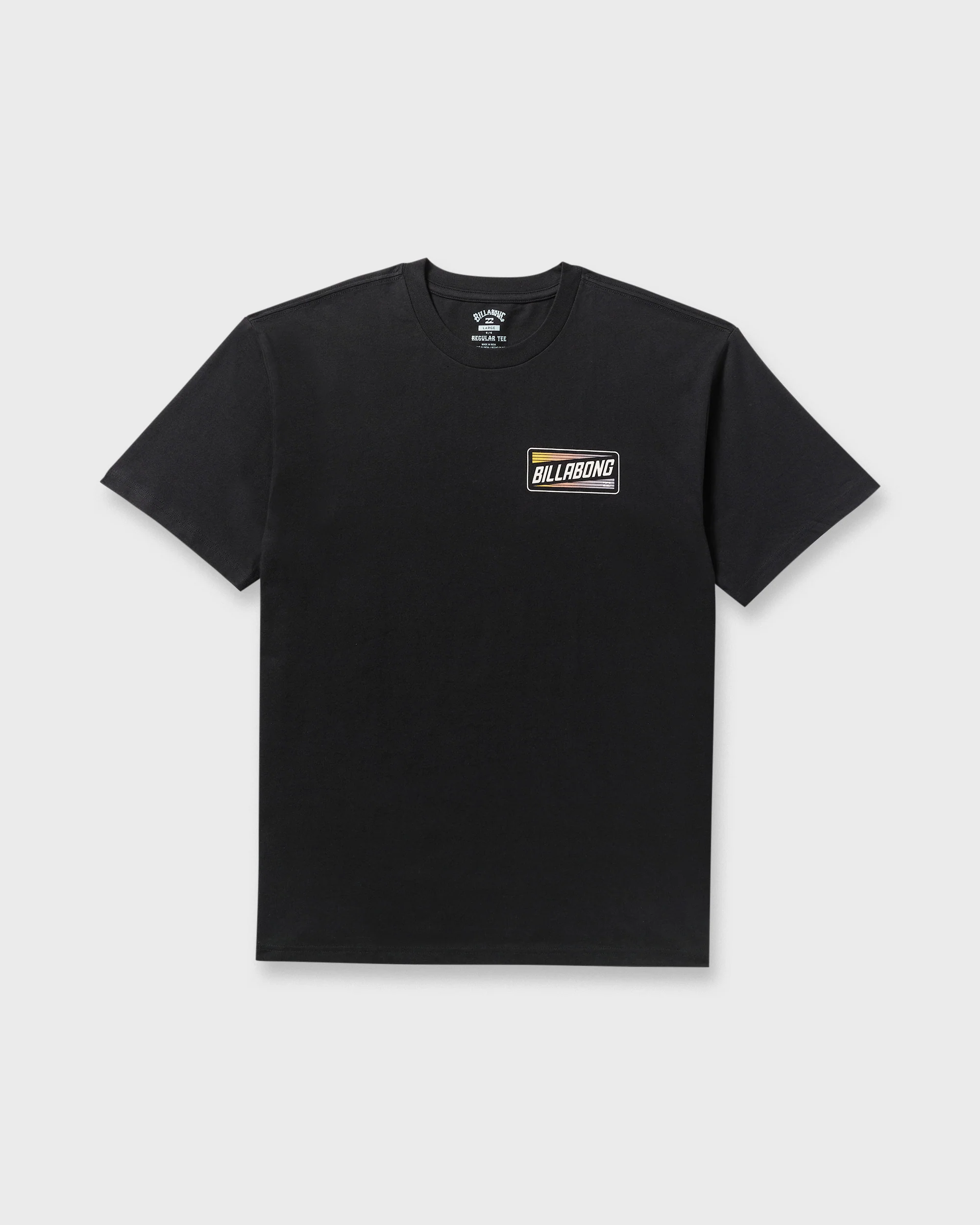 Walled Regular Short Sleeve T-Shirt - Black - Image 6