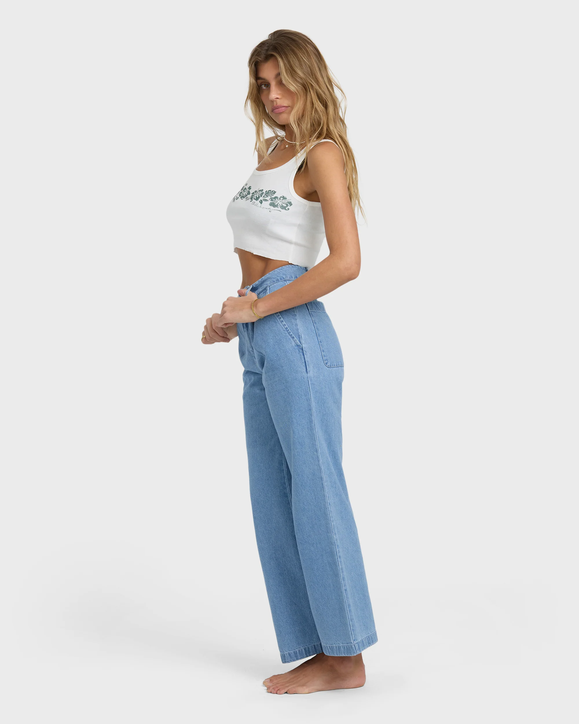 Wave Washed Pants - Sea Blue - Image 6
