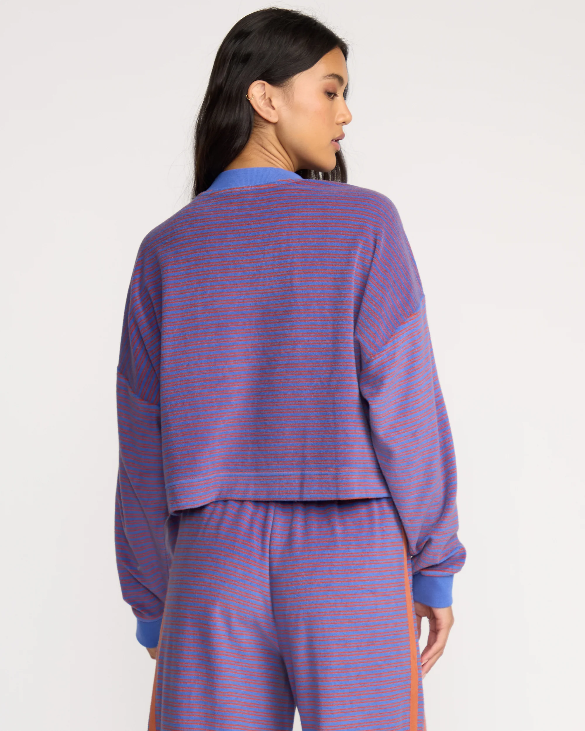 A/Div Waves For Days Terry Crewneck Sweatshirt - Iris - Image 2