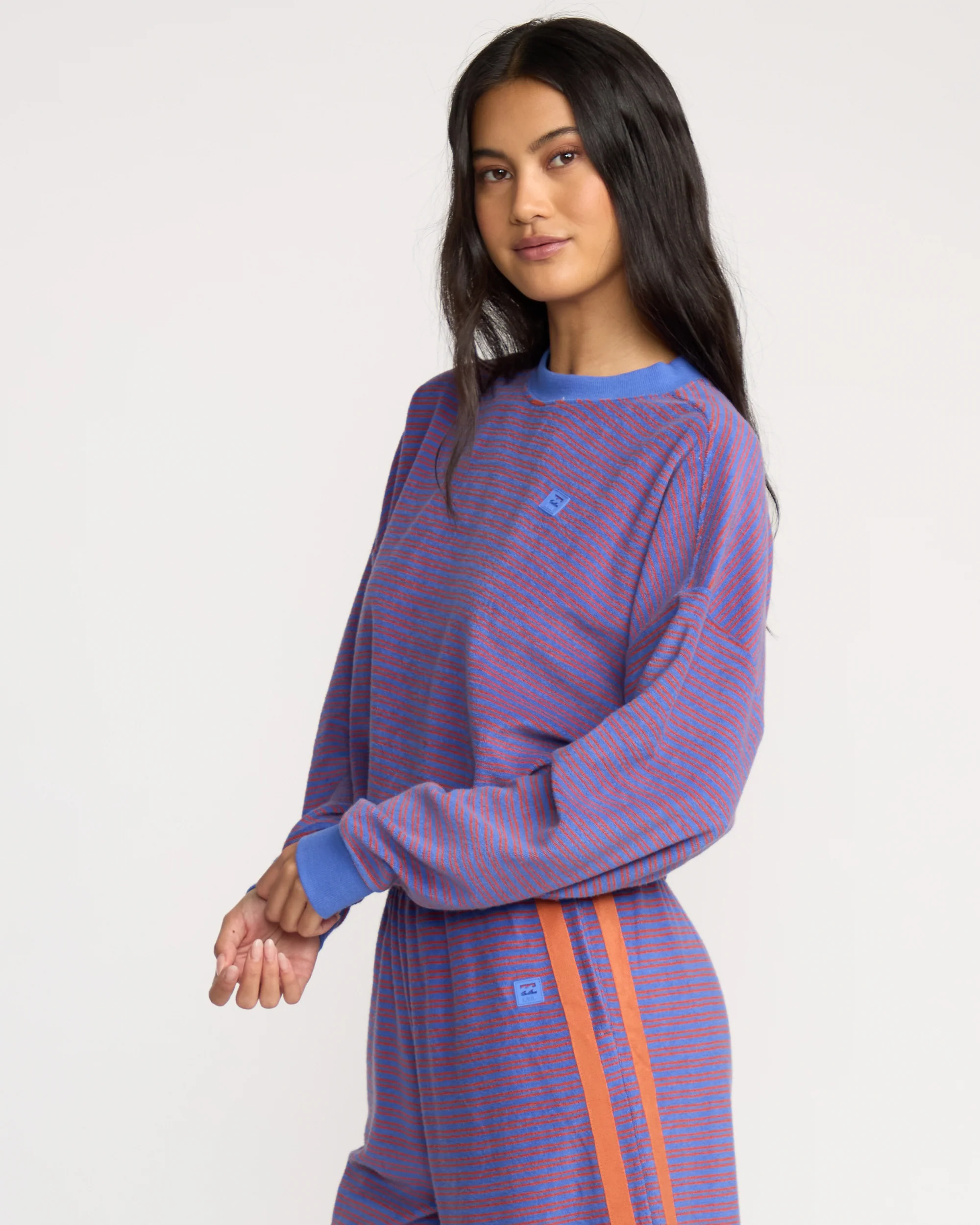 A/Div Waves For Days Terry Crewneck Sweatshirt - Iris - Image 3