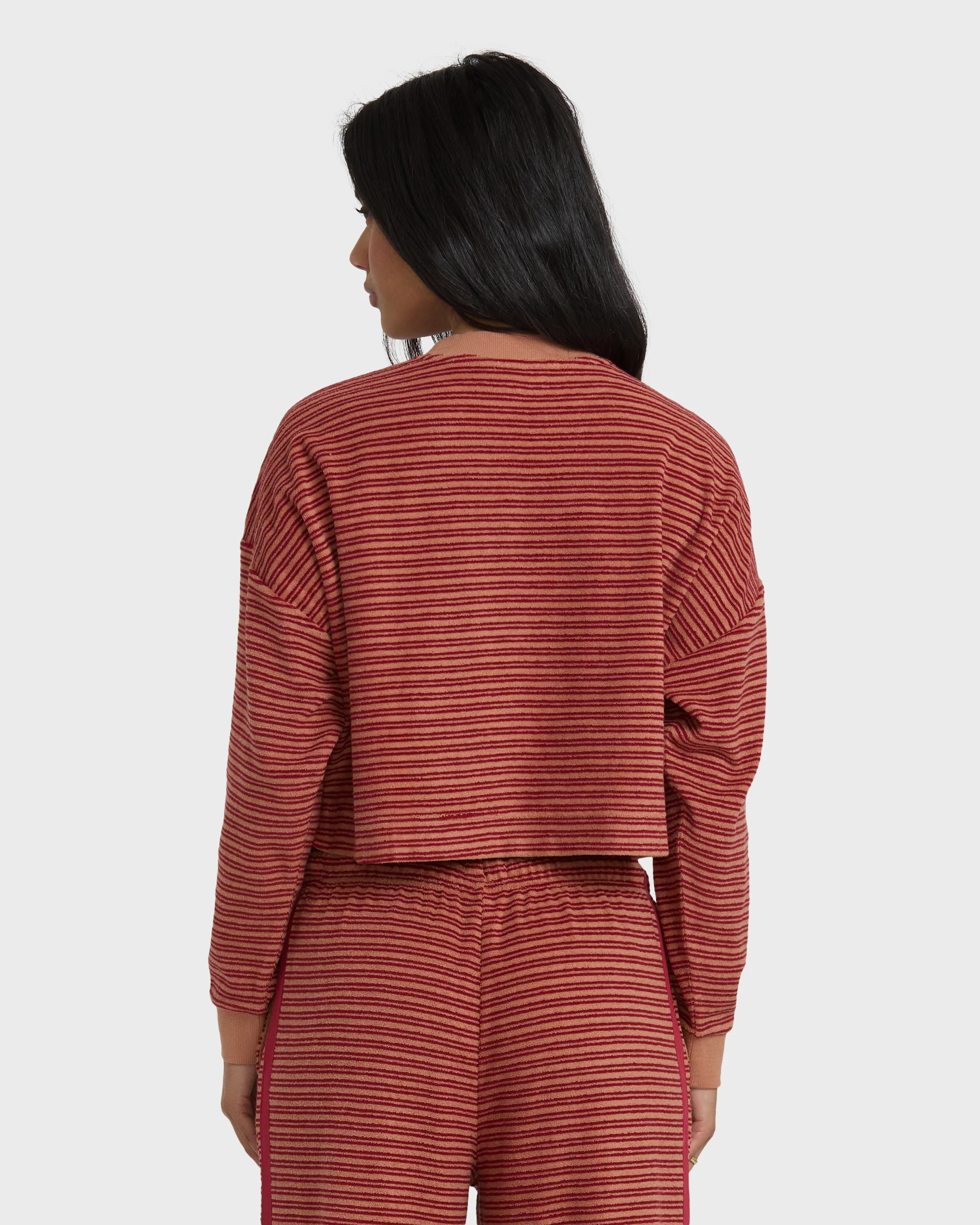 A/Div Waves For Days Terry Crewneck Sweatshirt - Rose Brown - Image 5