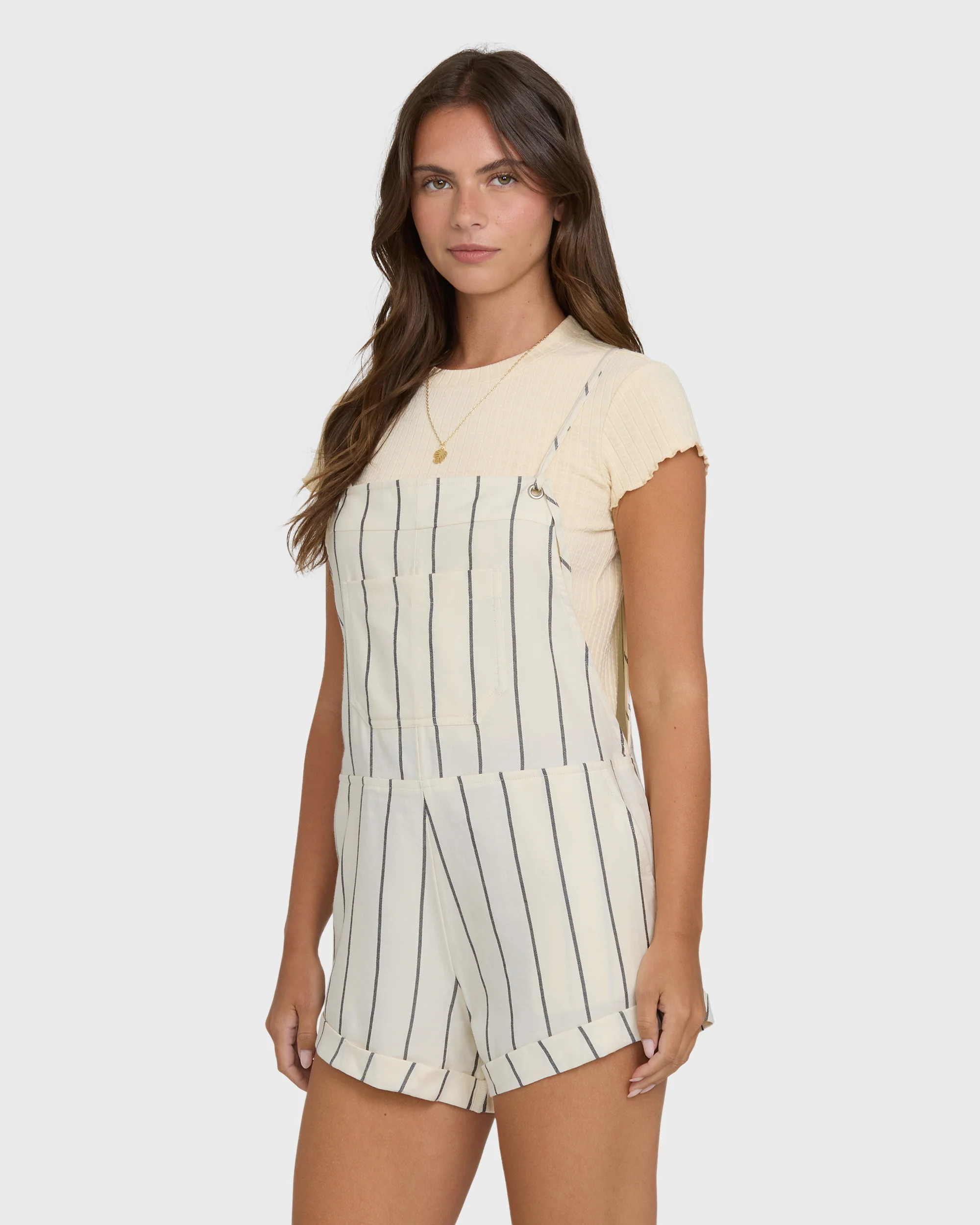 Wild Pursuit Overall Romper - White Cap - Image 3