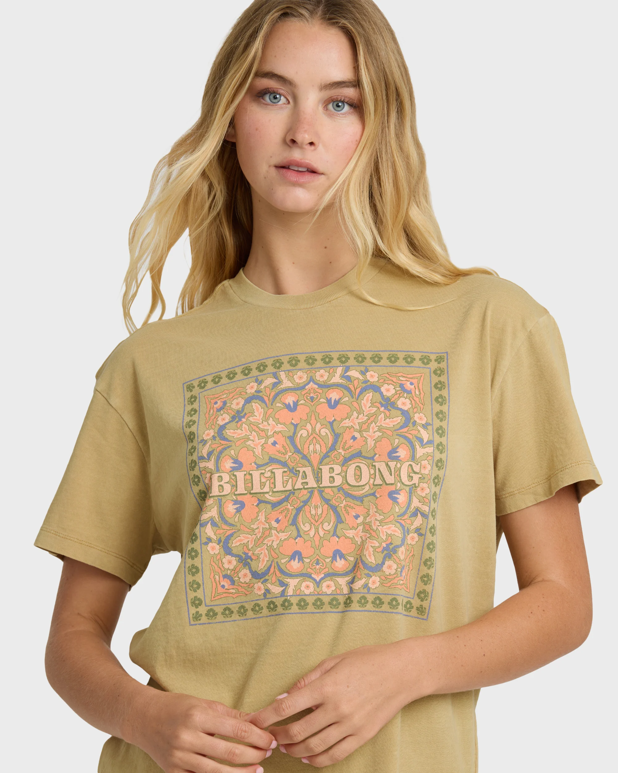 Flowers Ahead Short Sleeve T-Shirt - Stone - Image 2