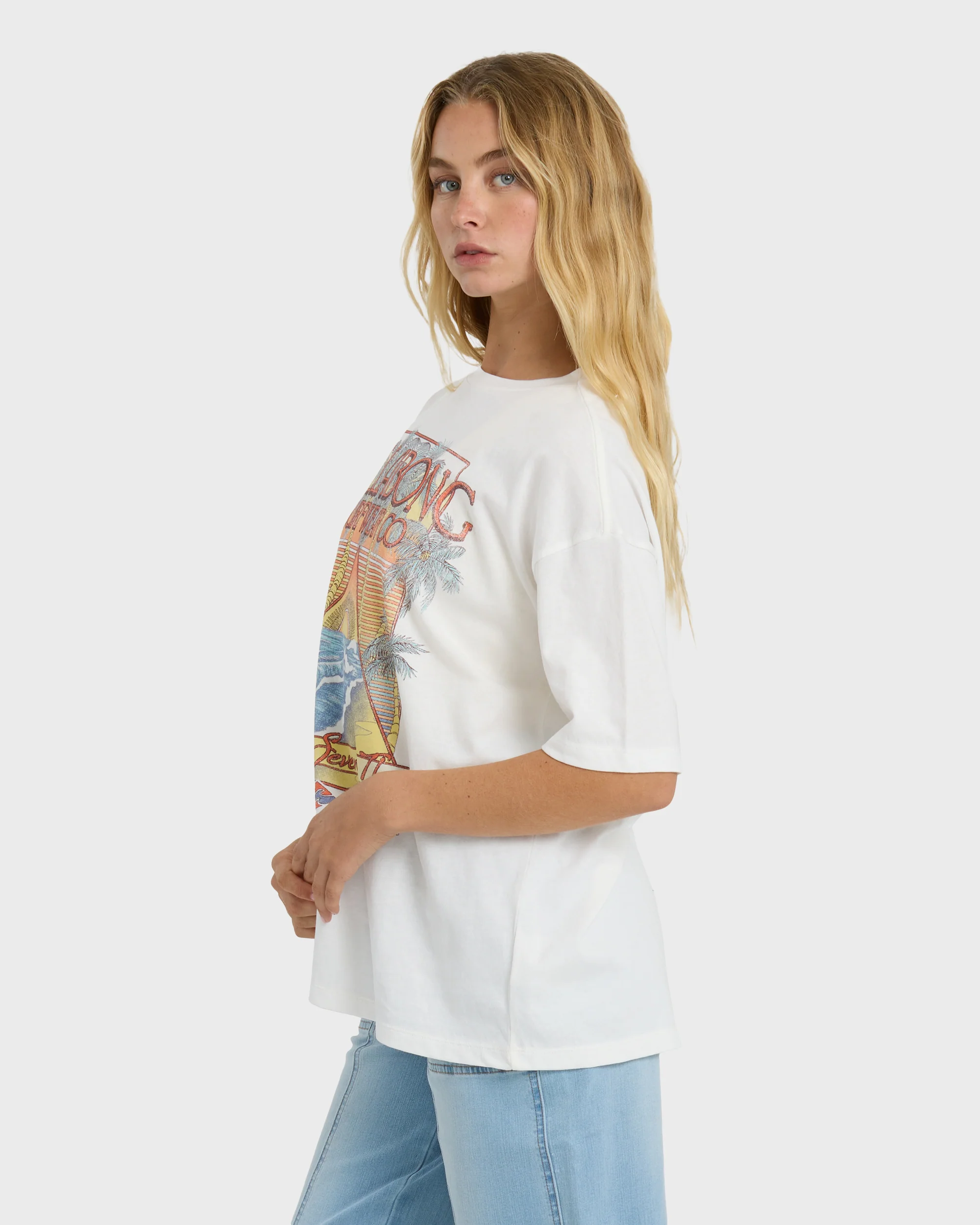 Sun Meets Sea Short Sleeve T-Shirt - Salt Crystal - Image 5